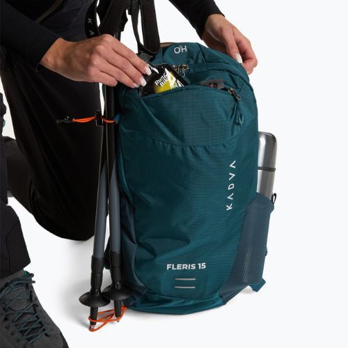 Hiking backpack KADVA Fleris 15 l dark sea-green