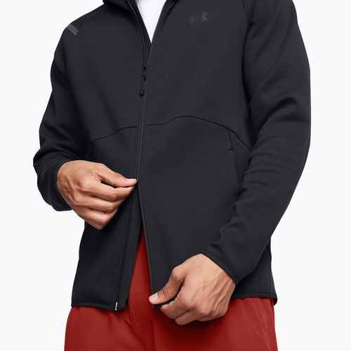 Men's sweatshirt Under Armour Unstoppable Fleece Full Zip HD black/black