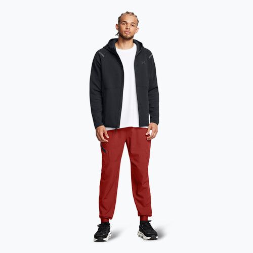 Men's sweatshirt Under Armour Unstoppable Fleece Full Zip HD black/black