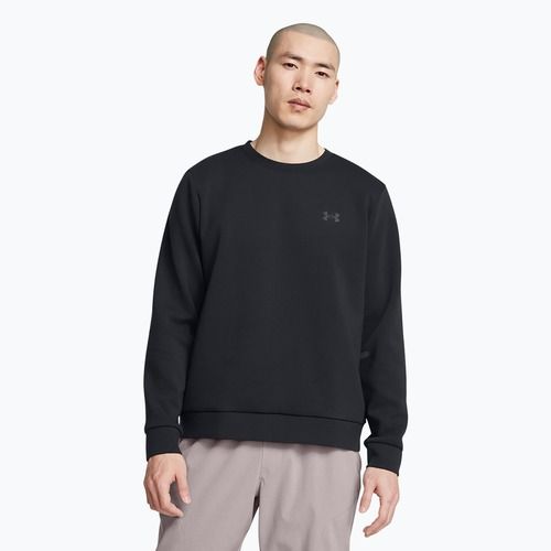 Men's sweatshirt Under Armour Unstoppable Fleece Crew black/black
