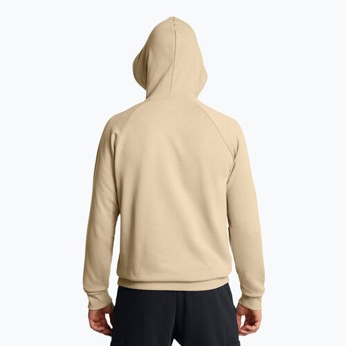 Men's sweatshirt Under Armour Rival Fleece Logo HD city khaki/summit white