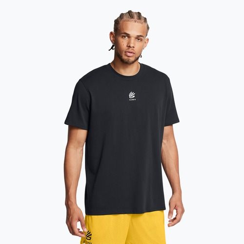 Men's T-shirt Under Armour Curry Hvyweight Logo black/white