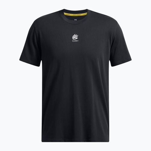 Men's T-shirt Under Armour Curry Hvyweight Logo black/white