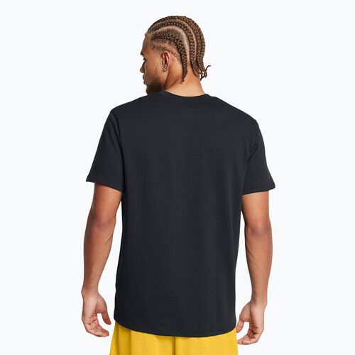 Men's T-shirt Under Armour Curry Hvyweight Logo black/white
