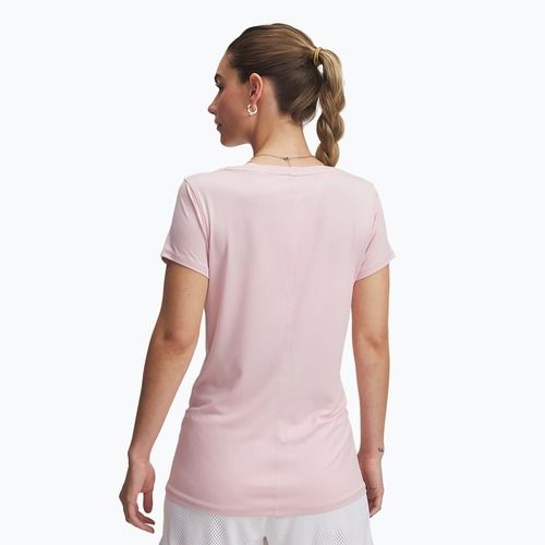 Women's training T-shirt Under Armour HG Armour prime pink/white