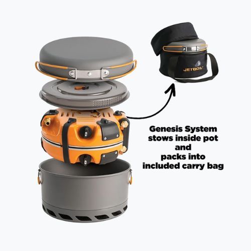 Jetboil Genesis Basecamp Cooking System carbon travel cooker
