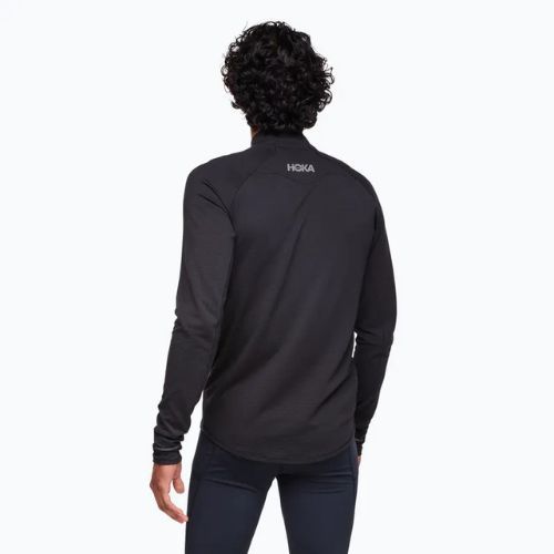 Men's running longsleeve HOKA BaseZip LS black