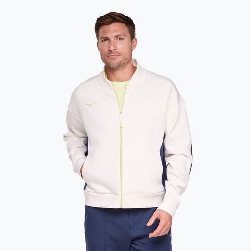 Men's HOKA Kaitoro Knit alabaster / versity navy running jacket