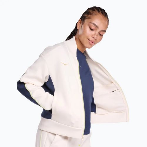 Women's running jacket HOKA Kaitoro Knit alabaster / varsity navy