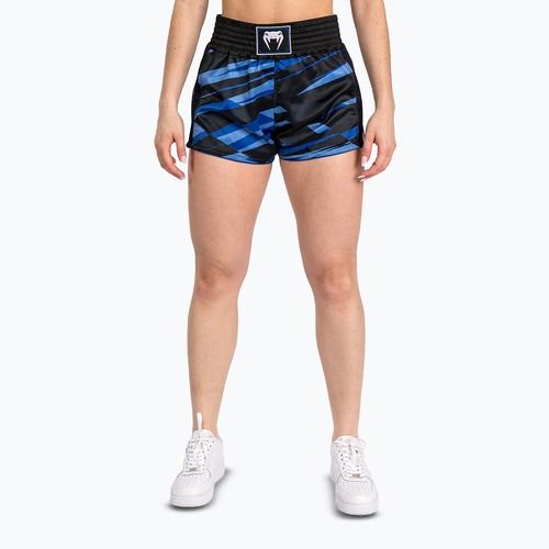 Women's training shorts Venum Abyss Muay Thai shadow blue