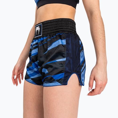 Women's training shorts Venum Abyss Muay Thai shadow blue