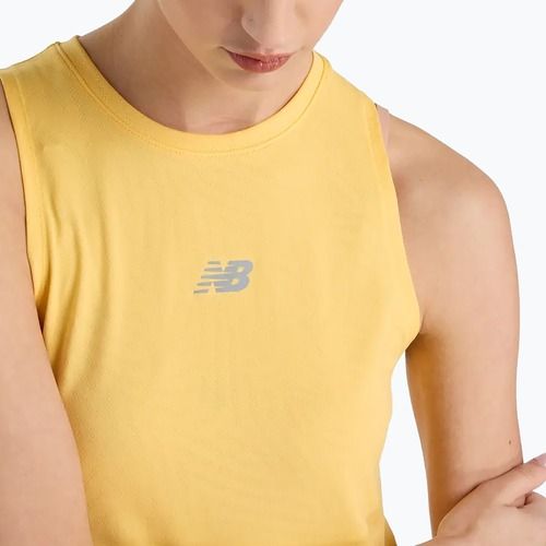 Women's New Balance Jacquard Slim Tank running top clementine
