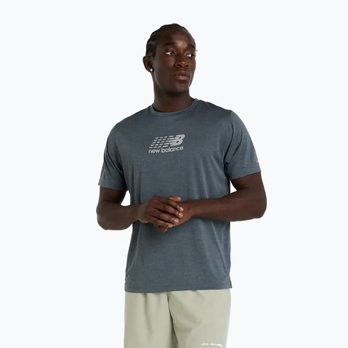 Men's New Balance Athletics Reflective graphite running shirt