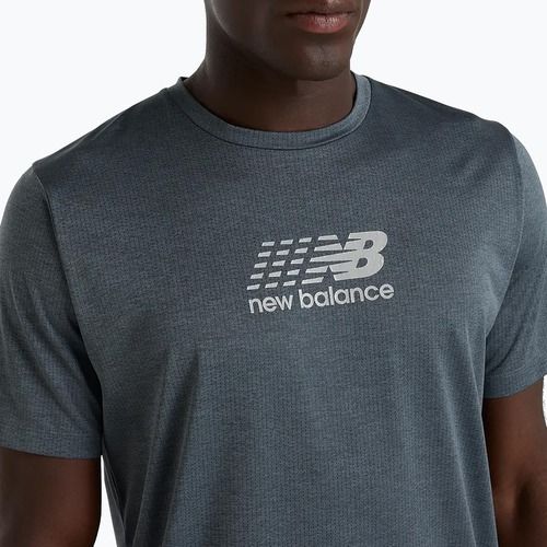 Men's New Balance Athletics Reflective graphite running shirt