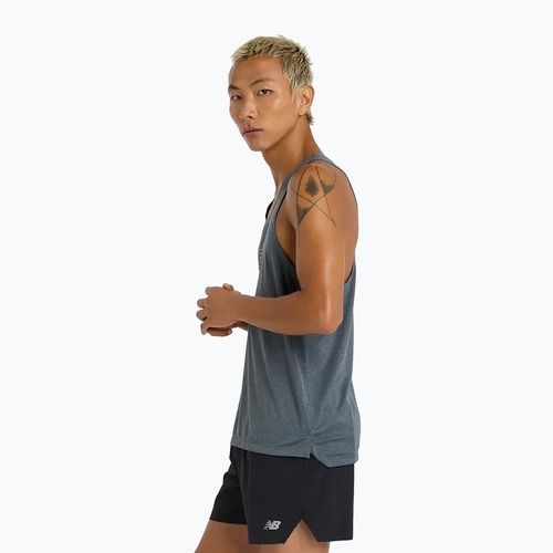 Men's New Balance Athletics Reflective graphite running tank top
