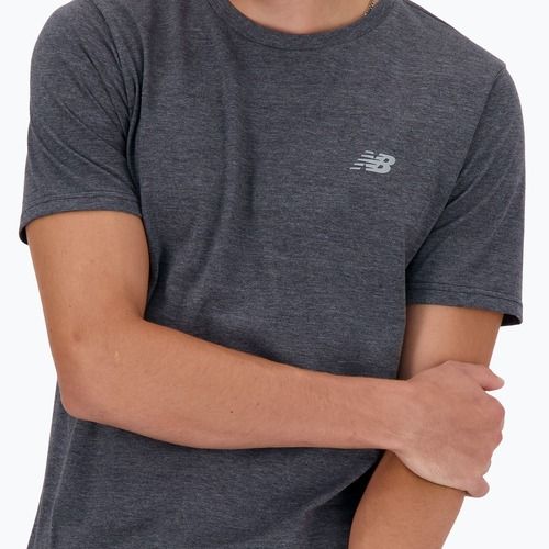 Men's New Balance Sport Essentials Heathertech black heather t-shirt