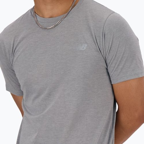 Men's New Balance Sport Essentials Heathertech grey t-shirt