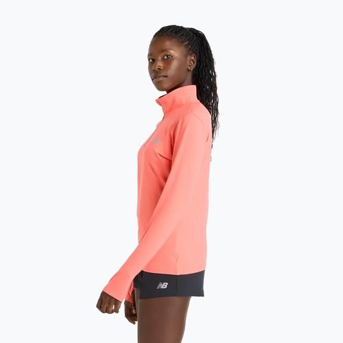 Women's New Balance Sport Essentials Space Dye driftred running sweatshirt