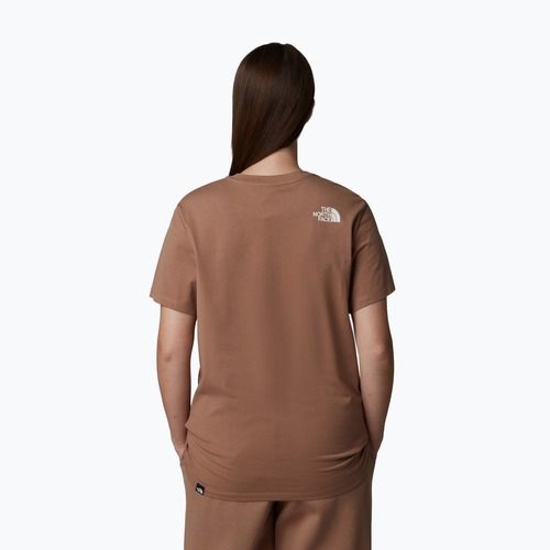 The North Face women's Relaxed Easy Tee latte/white dune t-shirt