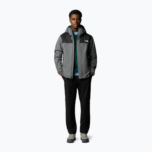 Men's rain jacket The North Face Antora smoked pearl/tnf black/npf