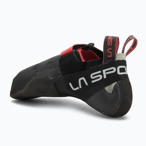 La Sportiva Theory women's climbing shoe hibiscus/black