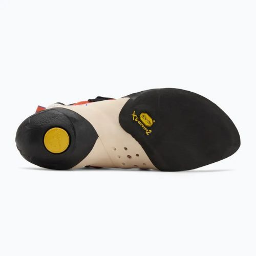La Sportiva women's climbing shoe Solution white/lily orange