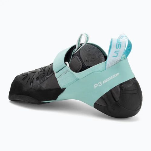 La Sportiva Skwama Vegan carbon / turquoise women's climbing shoe
