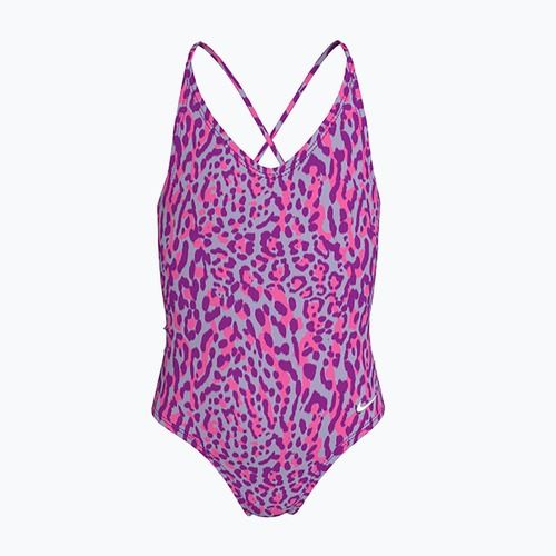Nike Wild Lace Up vivid purple children's one-piece swimsuit