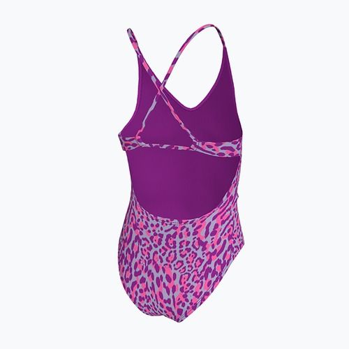 Nike Wild Lace Up vivid purple children's one-piece swimsuit