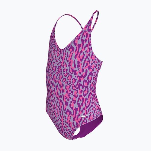 Nike Wild Lace Up vivid purple children's one-piece swimsuit