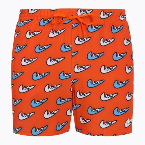 Men's Nike Multi Print 5" Volley swim shorts orange blaze