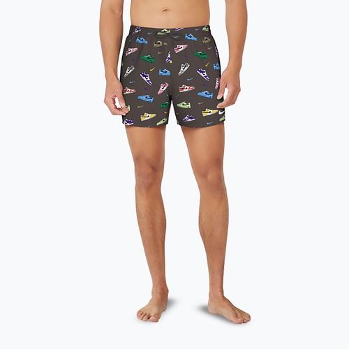 Men's Nike Multi Print 5" Volley swim shorts baroque brown