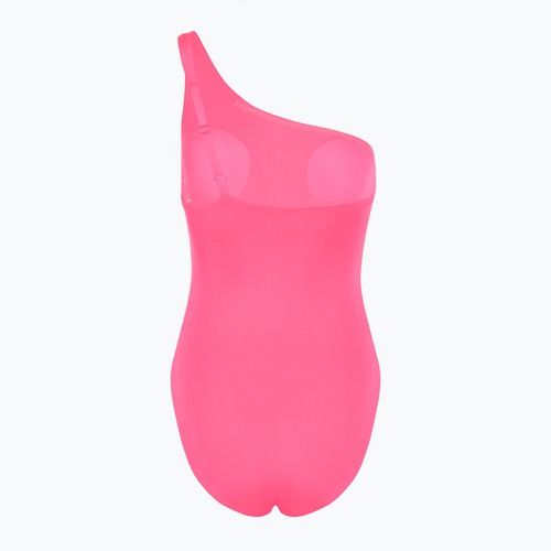 Women's one-piece swimsuit Nike Essential Asymmetrical hyper pink
