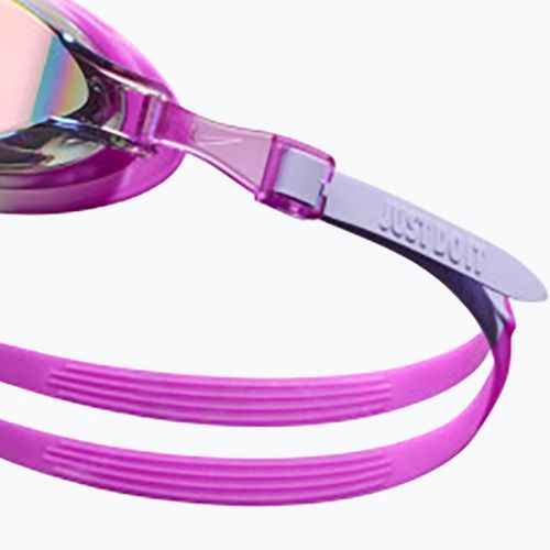 Nike Chrome Mirrored children's swimming goggles vivid purple