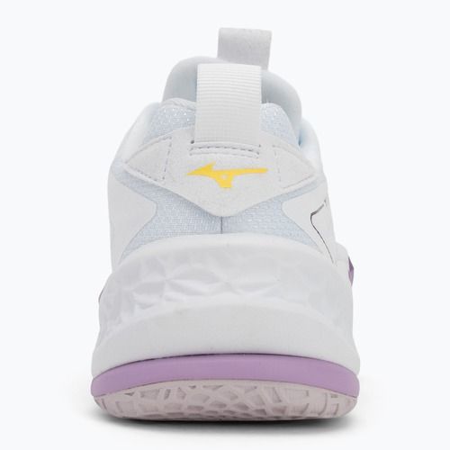 Mizuno Wav Stealth Neo 2 handball shoe white / navy peony / peach parfait