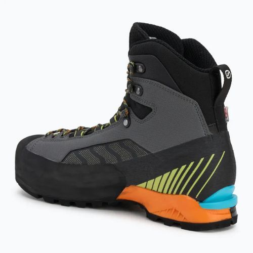 Men's high alpine boots SCARPA Ribelle Lite HD iron gray / lime