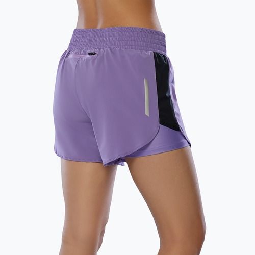 Mizuno women's running shorts 2IN1 4.5" paisley purple
