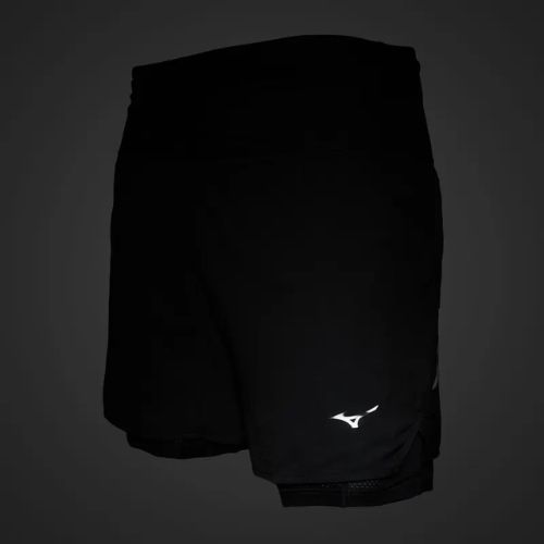 Men's Mizuno Trail ER 2IN1 running shorts black