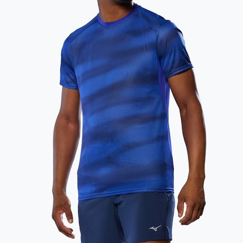 Men's running shirt Mizuno DryAeroFlow Graphic Tee reflex blue