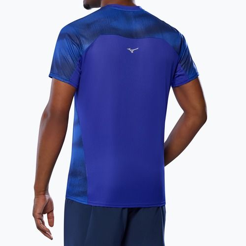 Men's running shirt Mizuno DryAeroFlow Graphic Tee reflex blue