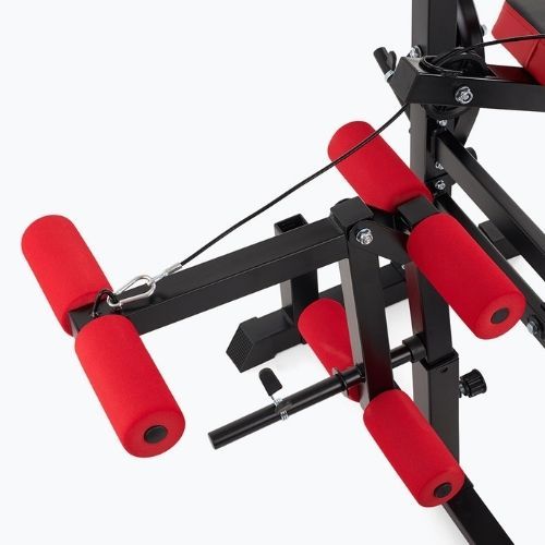 XTREXO BenchFit Max training bench with stand and prayer bar black