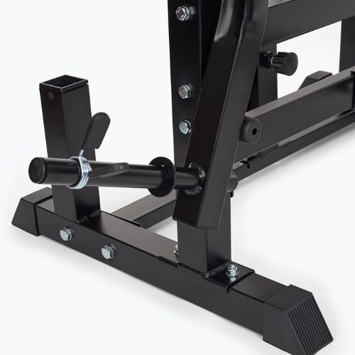 XTREXO BenchFit Max training bench with stand and prayer bar black