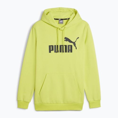 Men's PUMA Essentials Big Logo Hoodie FL lime sheen sweatshirt