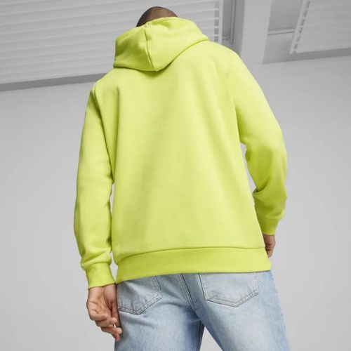 Men's PUMA Essentials Big Logo Hoodie FL lime sheen sweatshirt