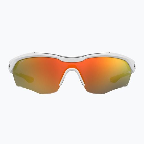 Men's Under Armour Yard Pro matte white/orange multilayer oleophobic sunglasses