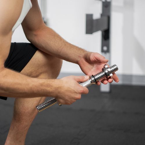 TREXO dumbbell grips TX-SDB35 grey