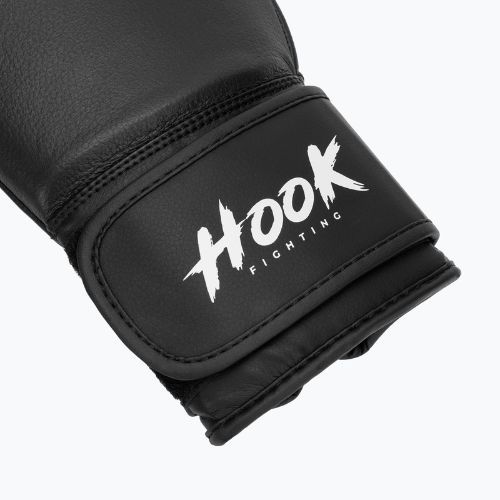 HOOK FIGHTING Ready to Fight leather boxing gloves black
