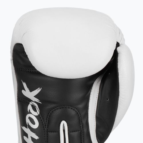 HOOK FIGHTING Ready to Fight leather boxing gloves white