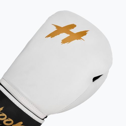 HOOK FIGHTING Ready to Fight leather boxing gloves white