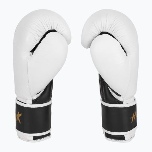 HOOK FIGHTING Ready to Fight leather boxing gloves white